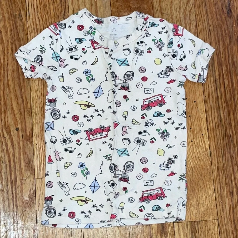 12 pcs GAP / OLD NAVY Kids 100% cotton Pajamas , short sleeve w shorts Unisex